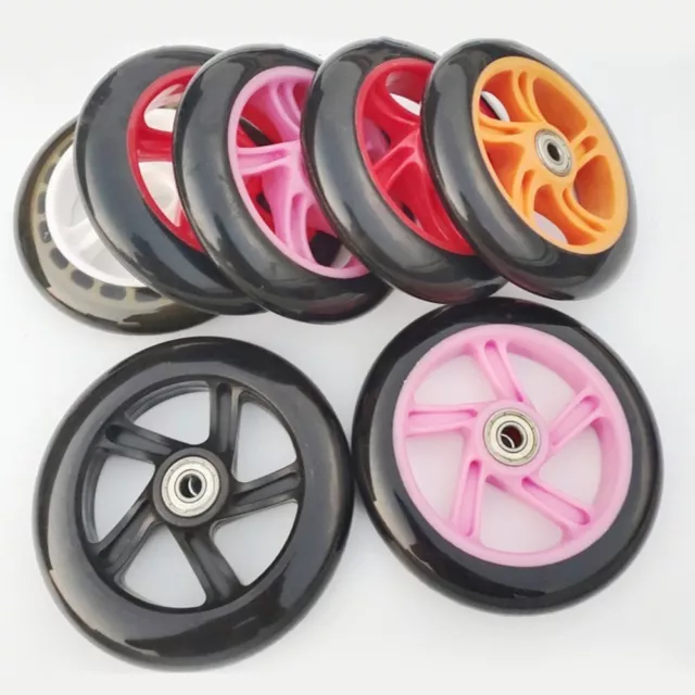 2pcs Scooter Front Wheels with 125mm Bearing High Quality Polyurethane Material