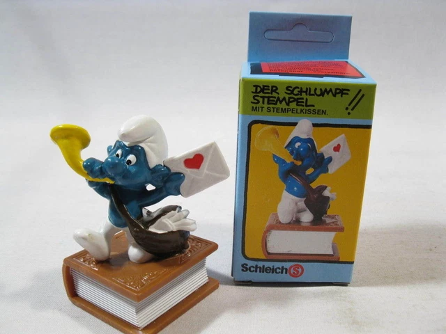 SCHLEICH 21005 Briefträger Schlumpf | Sammelfigur Aus PVC, Ca. 6 Cm – Neuauflage 2012
