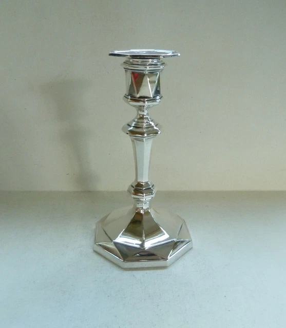 Antiker englischer Art Deco Sterlingsilber Kerzenleuchter, Sheffield 1925