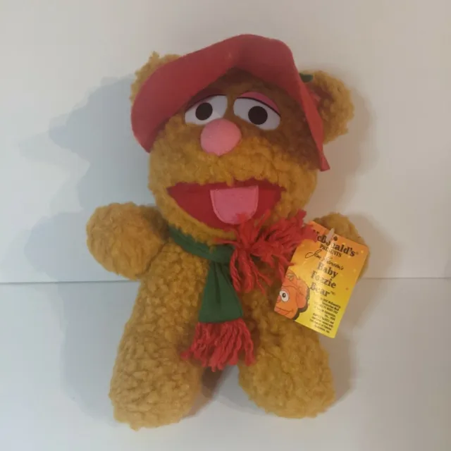 1988, Jim Henson, Muppet Babies, Baby Fozzie Bear, 8", Plush with McDonald's Tag