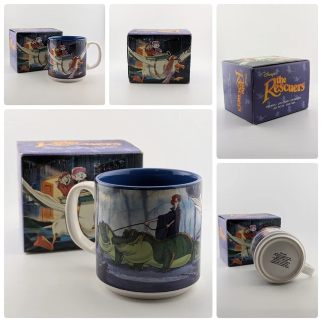 The Rescuers Disney Store THE RESCUERS WALT Disney Store Classics Coffee Mug Made England Cup ...