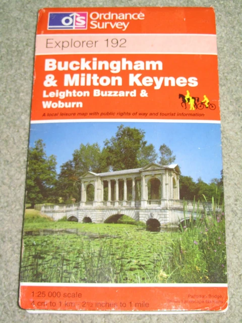 Ordnance Survey Explorer 1:25,000: Sheet 192 Buckingham & Milton Keynes - 1998