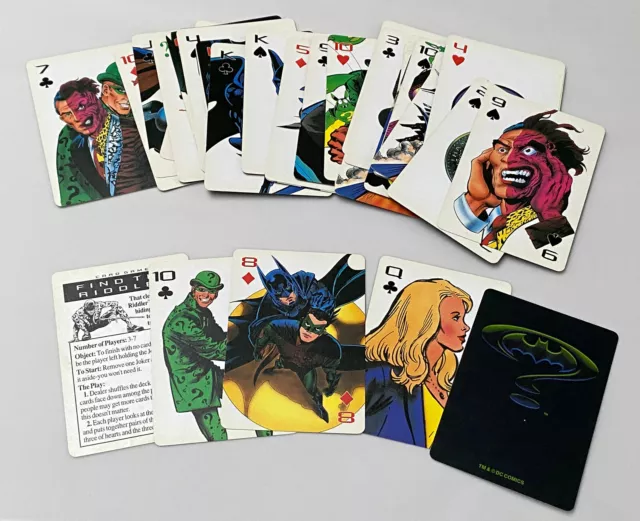 Collectable 'Batman Forever' Playing cards. 1990? Excellent Condition. USA.