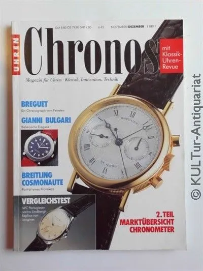 Chronos. Magazin für Uhren. 6-93. Various: