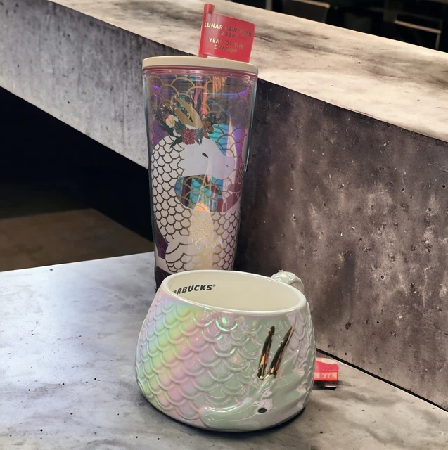 STARBUCKS LUNAR NEW YEAR 2025 MUG and CUP YEAR OF THE DRAGON 95.00
