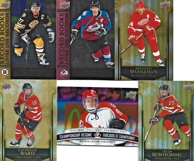 SIX 202223 UD Tim Hortons Record Books Insert Hockey Cards Sakic, Team Canada £1.50 PicClick UK