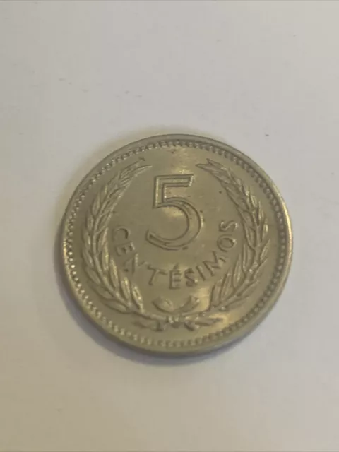 Uruguayan Coin Uruguay 5 Centésimos | Jose Gervasio Artigas | 1953 FOREIGN/WORLD 2
