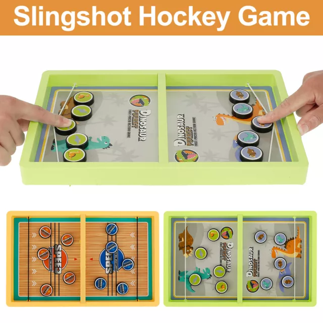 Fast Sling Puck Game Ice Hockey Table Game Portable Board Family Game Toy-h 3