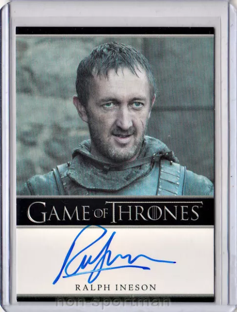 Game Of Thrones Season 2 Ralph Ineson Autograph