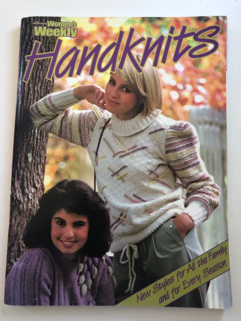Hand Knits Australian Womens Weekly Family Fashion Knitting Patterns Vintage