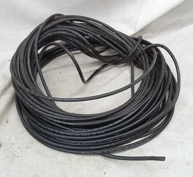 75 FT   BELDEN   Coaxial Coax Cable  RG-62A/U   22 AMG    AWM STYLE 1478  50 OHM