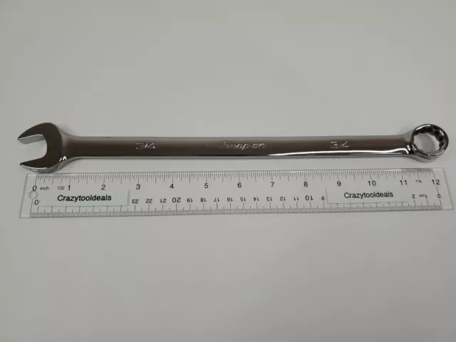 Snap on Tools NEW OEXL24B SAE 3/4" Long Handle Combination Wrench