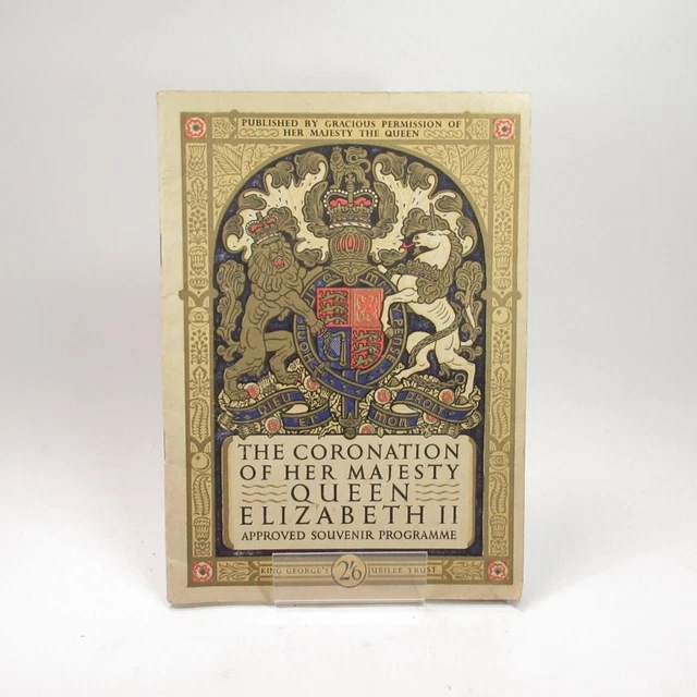 QUEEN ELIZABETH II Coronation Souvenir Programme (1953) Official Vtg