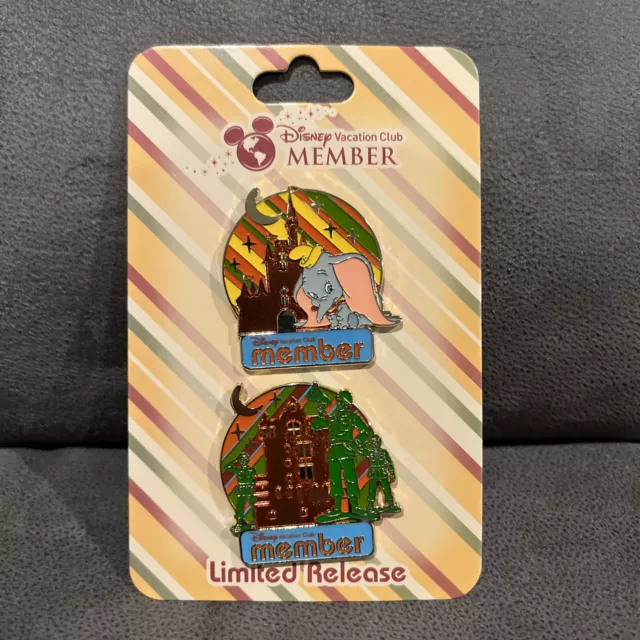 Disney Vacation Club Pin Set - Hollywood Studios and Magic Kingdom Dumbo