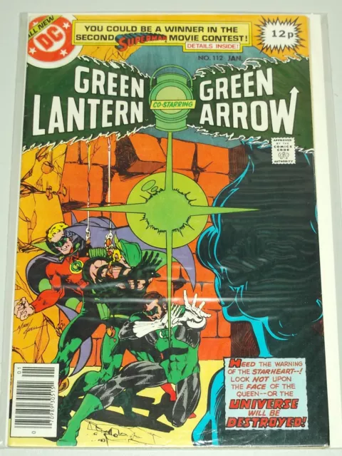 Green Lantern #112 Dc Comics Green Arrow Golden Age Origin January 1979