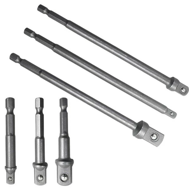 Douille Adaptateurs Mèches de Forage Set Tige Hex 1/4 3/21.6cm Combinaison Clé