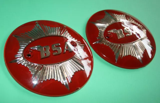 Bsa Gold Stern Paar Benzintankabzeichen Rotgold 4"" 65-8228 65-8193