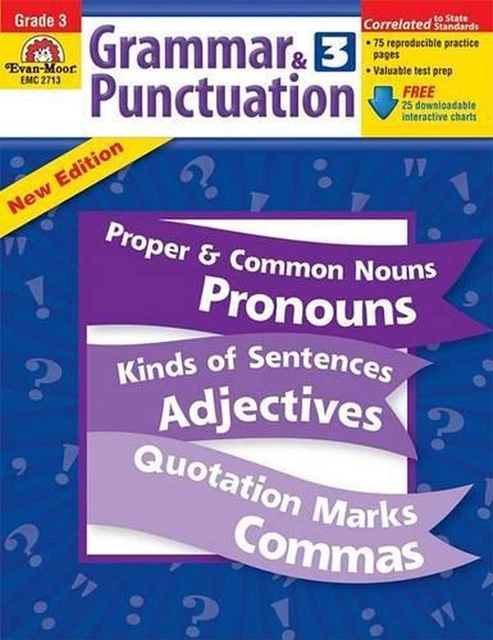 GRAMMAR & PUNCTUATION, Grade 3 Teacher Resource by Evan-Moor ...