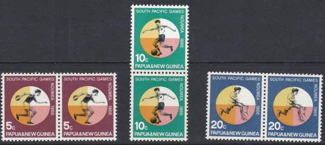 Papua New Guinea 1966 SG97-99 South Pacific Games Pairs MNH