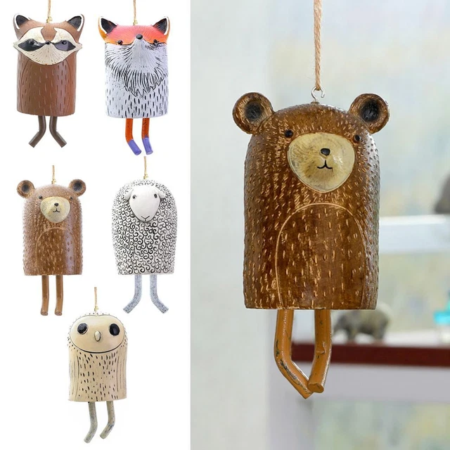 Décor de jardin Pendentif suspendu Pendentif Cloche Carillons éoliens animaux