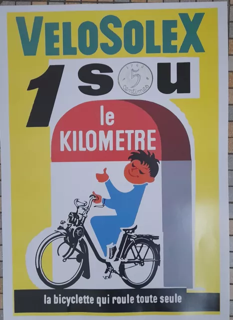Solex Velosolex - 1 Sou - Affiche Poster