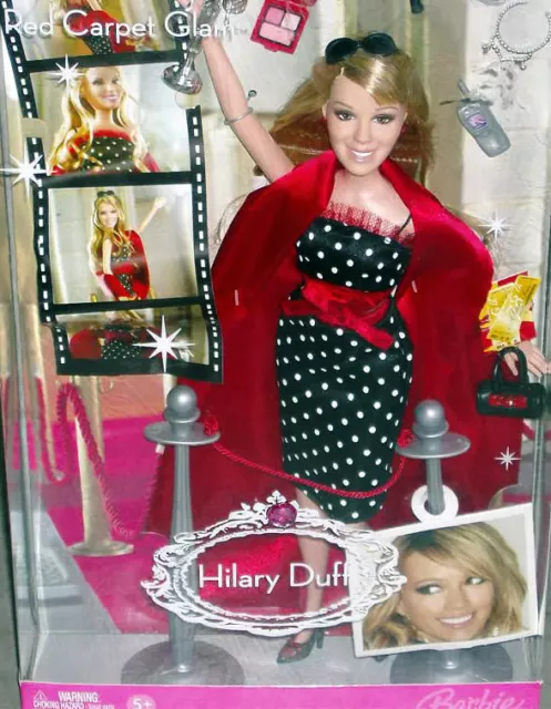 HILARY DUFF Red Carpet Glam 30cm Celebrity MOVIE DOLL FIGURE Mattel 2006 NIB