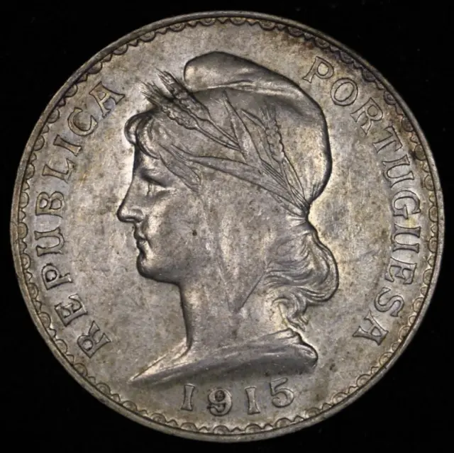 1915 Portugal Silver 1 Escudo