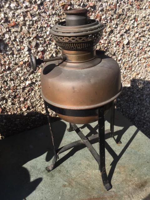 antique German Oil Lamp