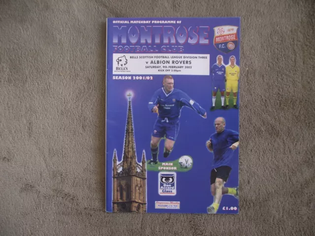 2001-02 (Feb)  Montrose  v Albion Rovers  -  Scottish  Division Three