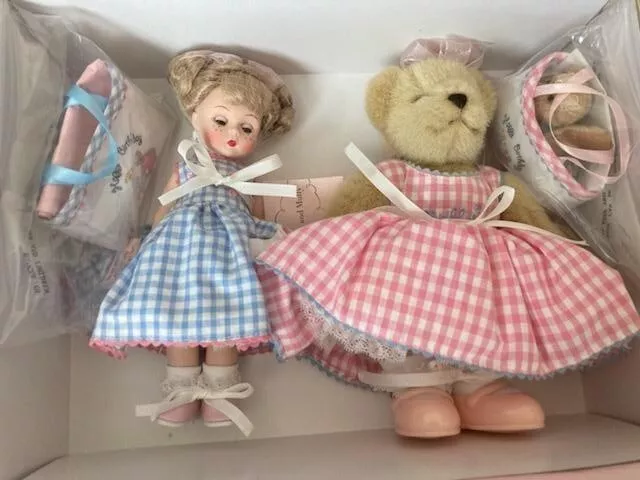 Madame Alexander Wendy And Muffy 8" Doll And Bear Set, #33635 NIB RARE collector