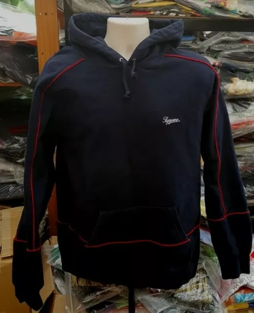 Supreme piping hooded sale