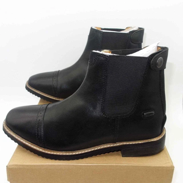 NEW Huntley Equestrian Black Leather Paddock Boots Women's Size 9