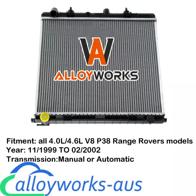 RADIATOR For LAND ROVER RANGE ROVER 2 LP P38 1998 TO 2002 4.0L V8 4.6L V8 ASI