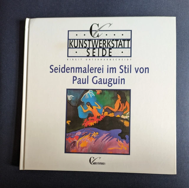 Seidenmalerei im Stil von Paul Gaugin von Birgit Unterharnscheidt