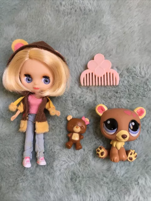 LPS littlest pet shop Blythe doll & cubs cutest cubs