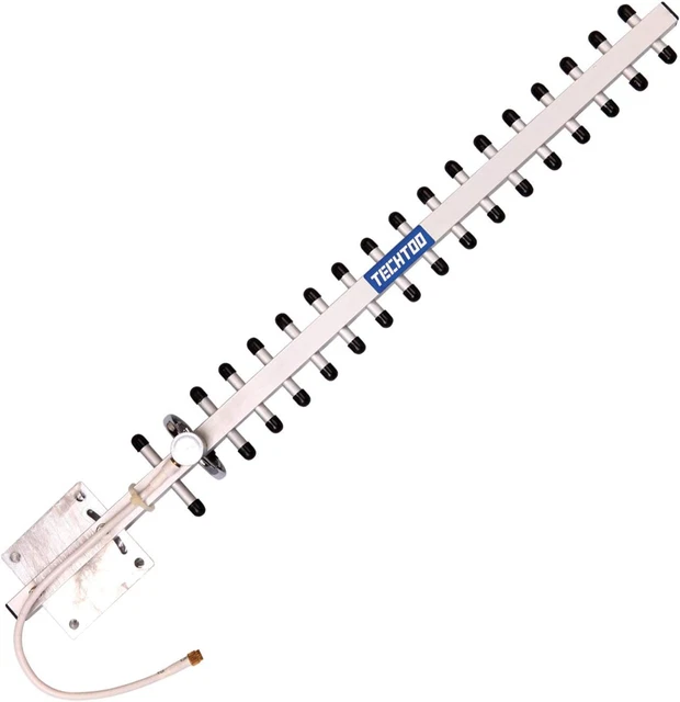 TECHTOO Wifi 2.4Ghz 18Dbi High Gain Yagi Directional Antenna Booster with RP-SMA