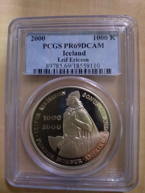 2000年 アイスランド 1000クローヌル レイフ・エリクソン 2000年 アイスランド 1000クローヌル レイフ・エリクソン 2000