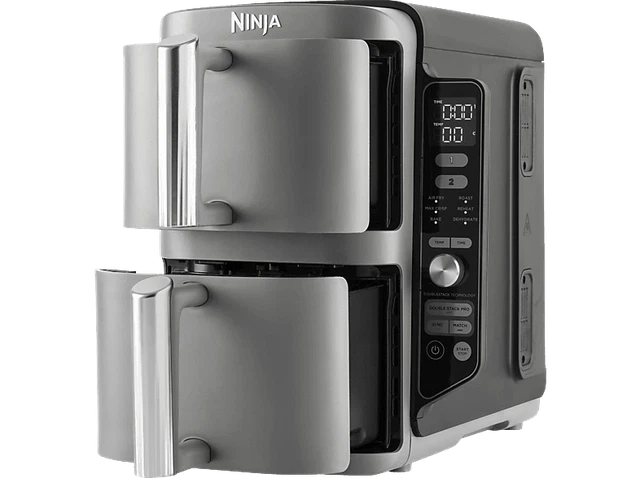 Sl400eu NINJA SL400EU DOUBLE Stack 2-Ebenen XL Airfryer 2470 Watt Grau EUR 149 ...