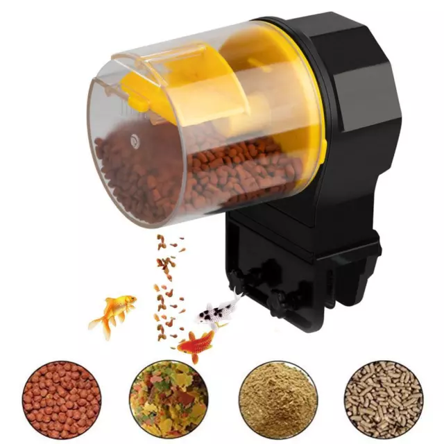 "Automatic Aquarium Fish Feeder - Programmable Food Dispenser Timer Fish Tank