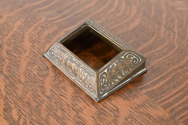 Tiffany Studios New York 'Zodiac' Bronze Desk Calendar Holder or Picture Frame
