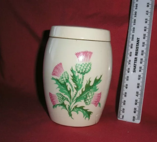 Thistle Design Dunoon Argyll Jam Preserve Pot by West Highland Pottery Scotland