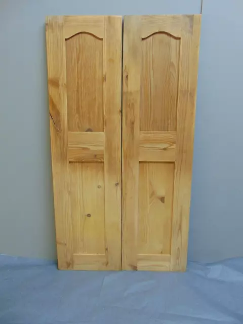 Pair Pine Victorian Alcove Cupboard Doors ref 107D 4