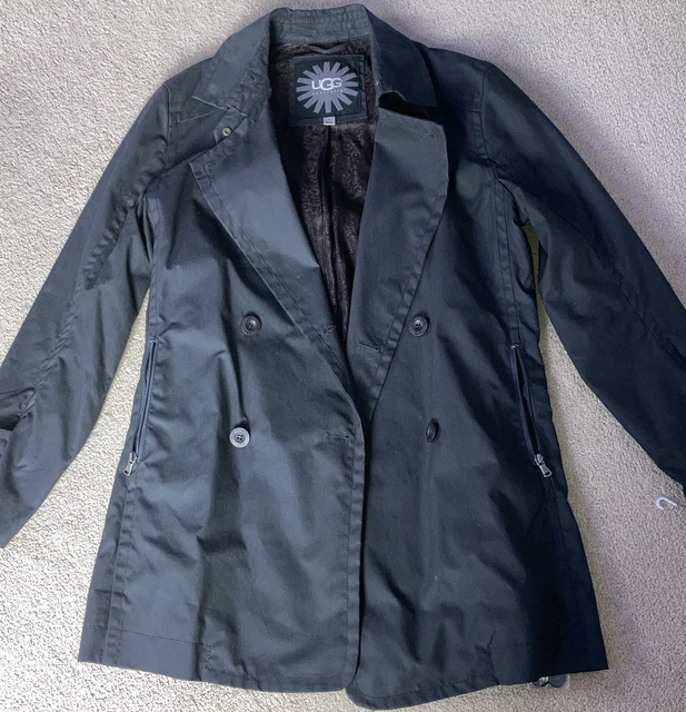 Ugg Mens Rain/ Water Repellant Double Breasted Trench Coat, Medium,  *Paid $595