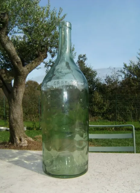 Bonbonne en verre dépoli bouteille - Blanc - Verre