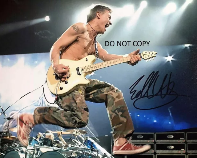 EDDIE VAN HALEN - LIVE - Autographed Signed 8x10 Reprint Photo #2 !!