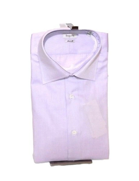 Camicia Slim Fit In Cotone Extra-fine, Collo Francese