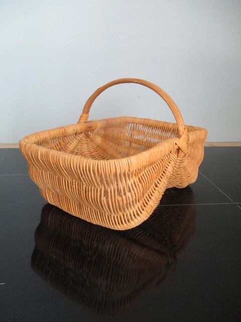 Petit Couffin Vintage En Osier Pour Poupée, Poupon 50 Cm – Charme Ancien