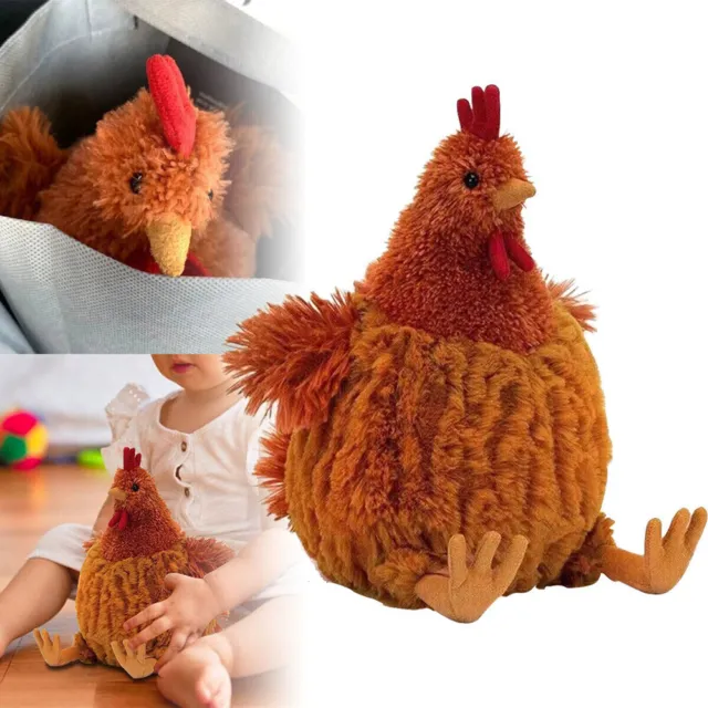 23cm Cecil Simulation Chicken Plush Toy Cute Chicken Kids Plushie Doll