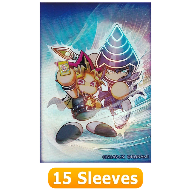 YUGIOH! OCG SLEEVES Chibi Yami Yugi & Dark Magician (15Piece Extra