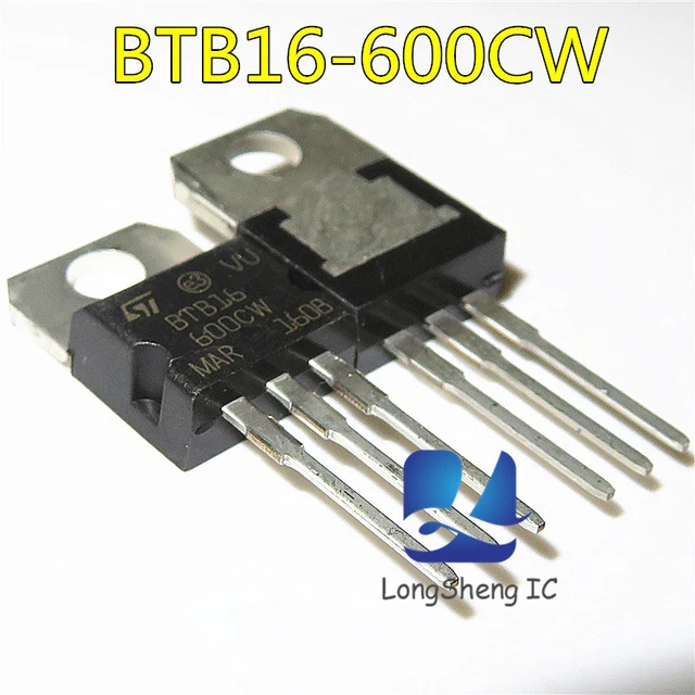 5PCS TRIAC BTB16-600CW 16A / 600V Ih=35mA TO-220-3 2 Stück new £11.22 ...